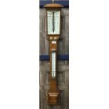 AN EARLY 20TH CENTURY STICK BAROMETER BY W.N. TELFORD