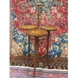 AN INLAID CAKE STAND