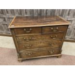 A REGENCY MAHOGANY AND SATINWOOD CROSSBANDED OBLONG CHEST