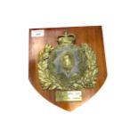 A ROYAL HORSE GUARDS BRASS HELMET BADGE