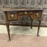 A GEORGE III MAHOGANY LOWBOY