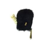 A BEARSKIN HELMET