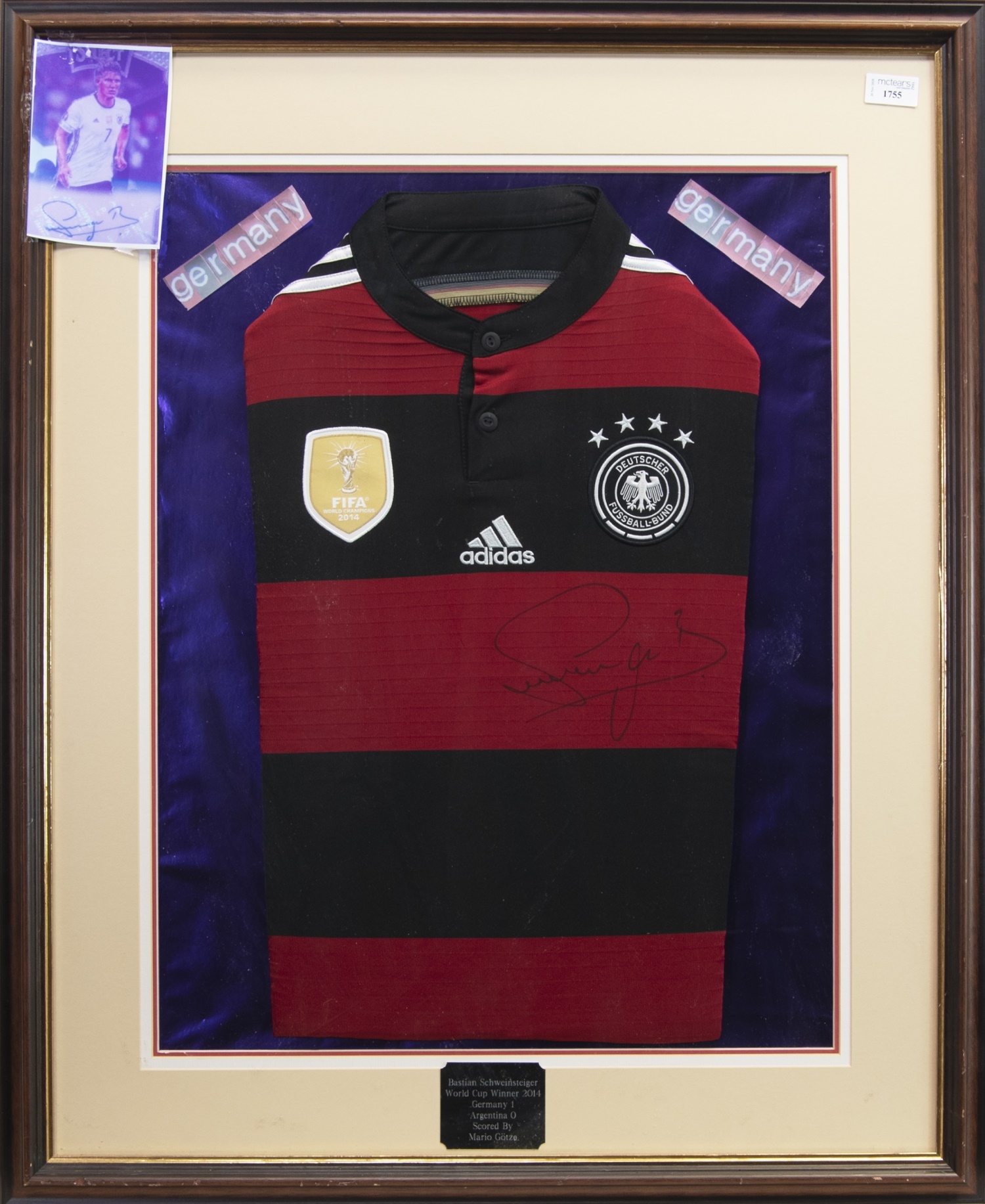 A SIGNED GERMANY FOOTBALL JERSEY - Image 2 of 2