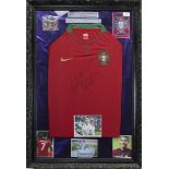 A SIGNED PORTUGAL FOOTBALL JERSEY