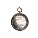 A LOT OF TWO EARLY VICTORIAN SILVER PENMANSHIP MEDALS