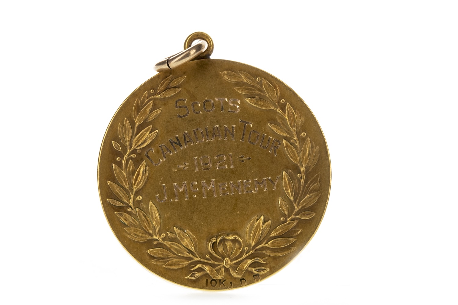 JIMMY MCMENEMY - HIS SCOTS CANADIAN TOUR MEDAL 1921 - Image 2 of 3