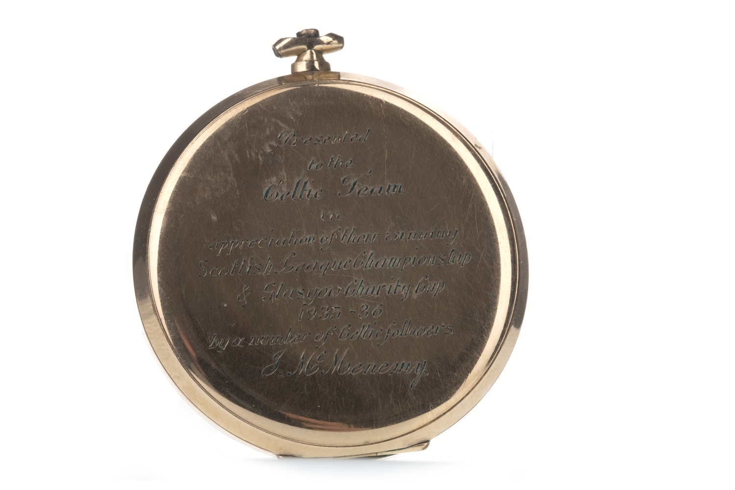 JIMMY MCMENEMY - HIS TAVANNES OPEN FACE POCKET WATCH AND ANOTHER - Image 4 of 5