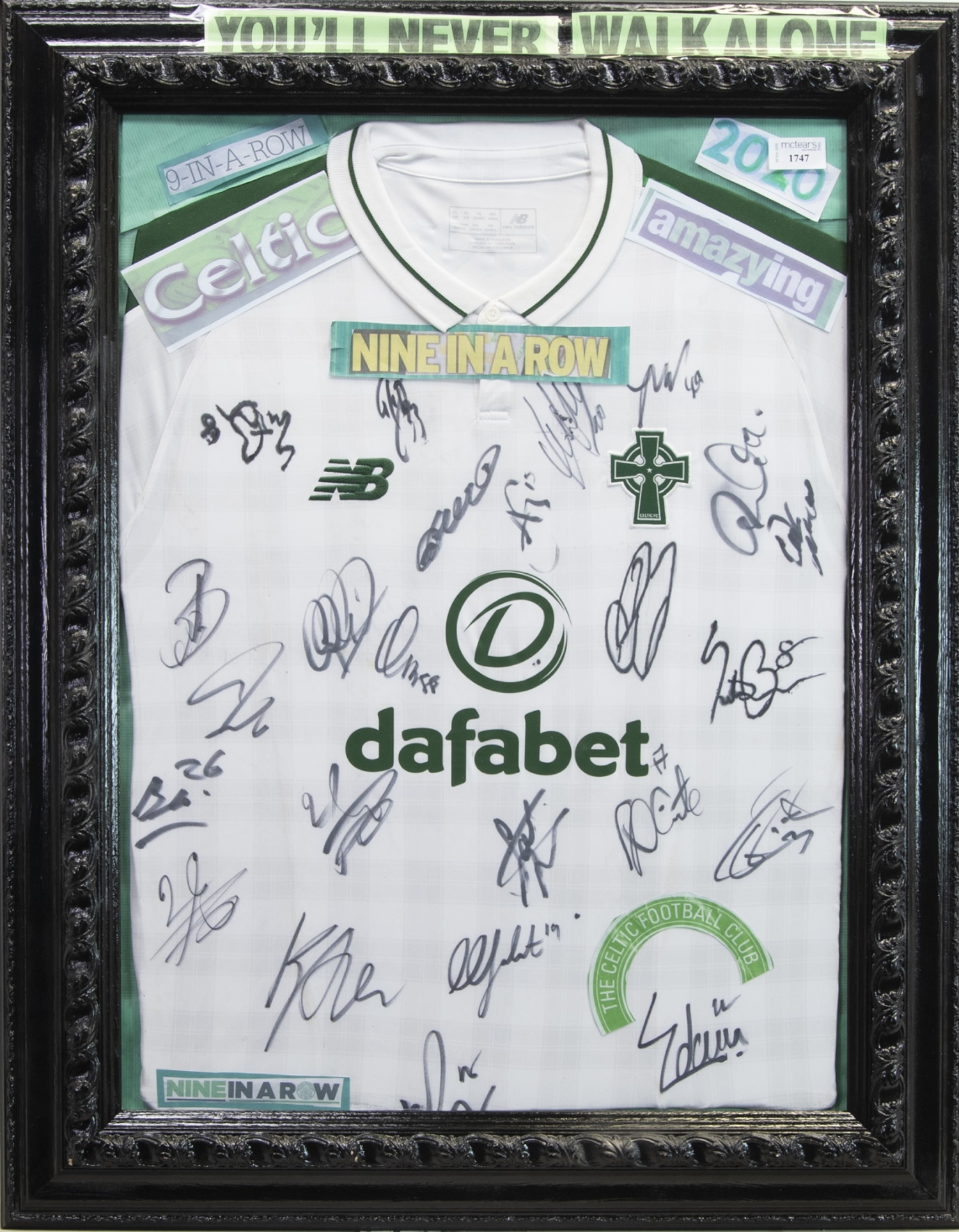 A SIGNED CELTIC FOOTBALL CLUB JERSEY