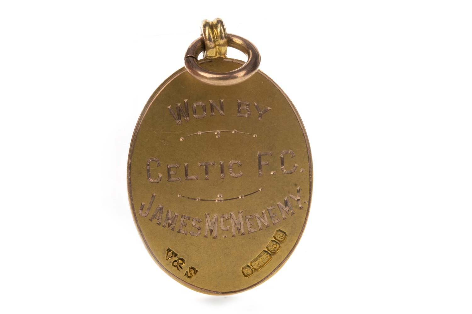 JIMMY MCMENEMY - HIS GLASGOW CHARITY CUP WINNERS GOLD MEDAL 1918 - Image 2 of 3