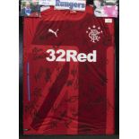 A SIGNED RANGERS FOOTBALL CLUB JERSEY