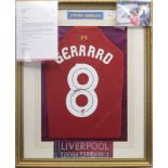 A SIGNED LIVERPOOL FOOTBALL CLUB JERSEY