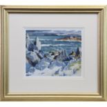 ROCKY SHORES, A PRINT