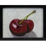 CHERRY STUDY, AN OIL BY GAVIN SCOTT WEIR