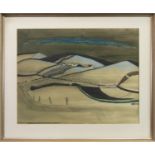 THE FURROWED FIELD, A PASTEL BY DAVID M MARTIN