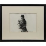 WOMAN & BABY, A CHARCOAL BY DAMIAN CALLAN