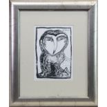 THE OWL, A PRINT BY JOHN BELLANY