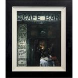 FRENCH CAFE, AN OIL BY PAUL KAVANAGH