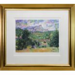 MONT SAINTE VICTOIRE (HOMAGE TO CEZANNE), A GICLEE PRINT BY ROLF HARRIS