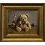 BEARS & BAUBLES, AN OIL BY DEBORAH JONES