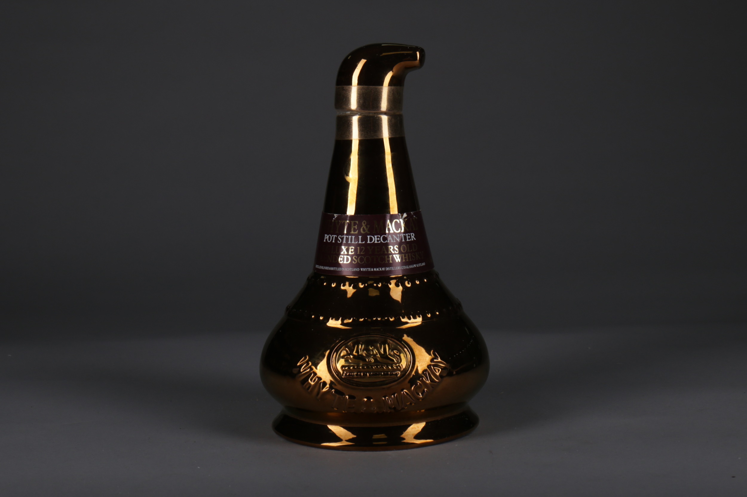 WHYTE & MACKAY POT STILL DECANTER 12 YEARS OLD