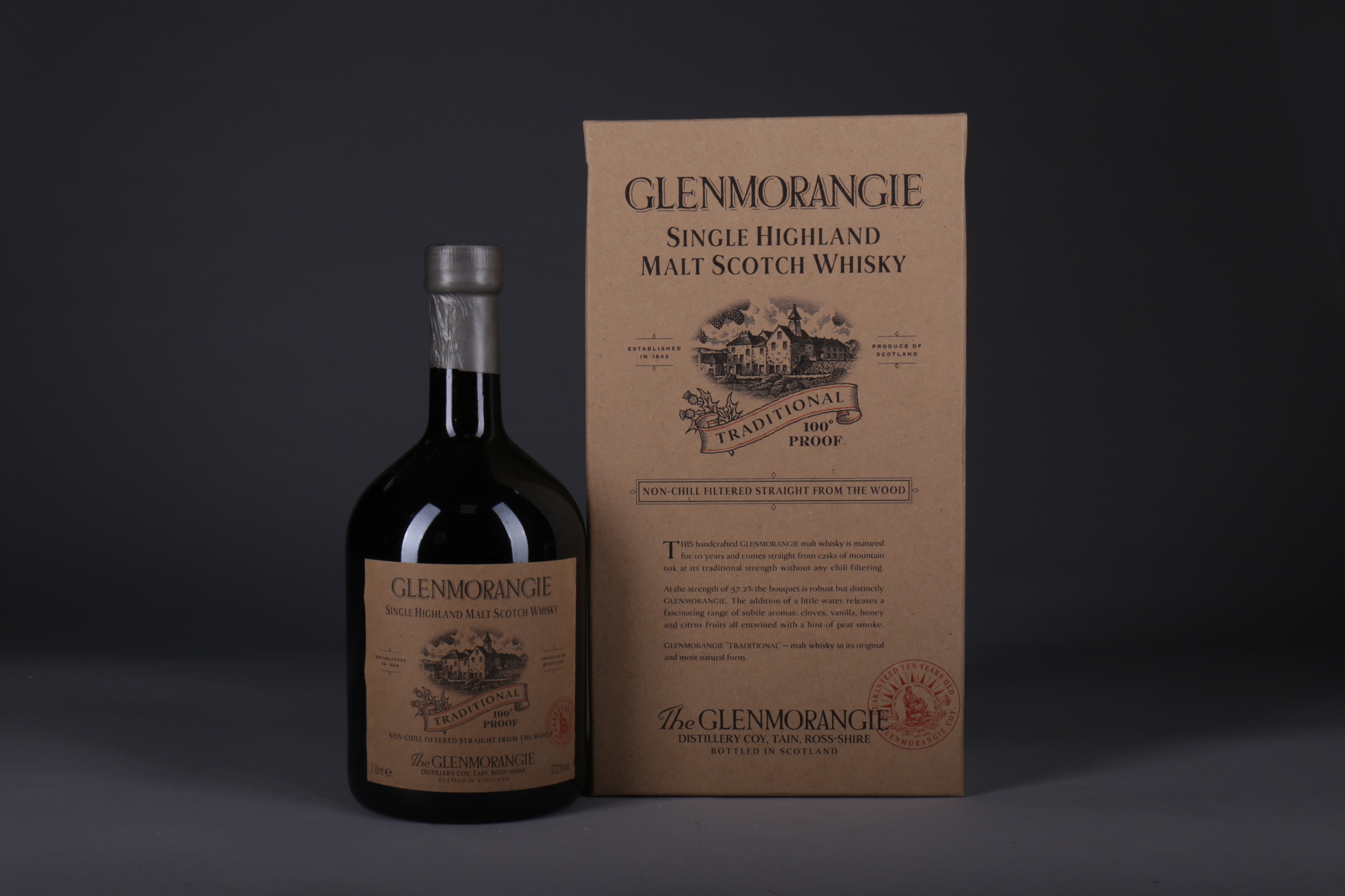 GLENMORANGIE TRADITIONAL 100° PROOF - ONE LITRE