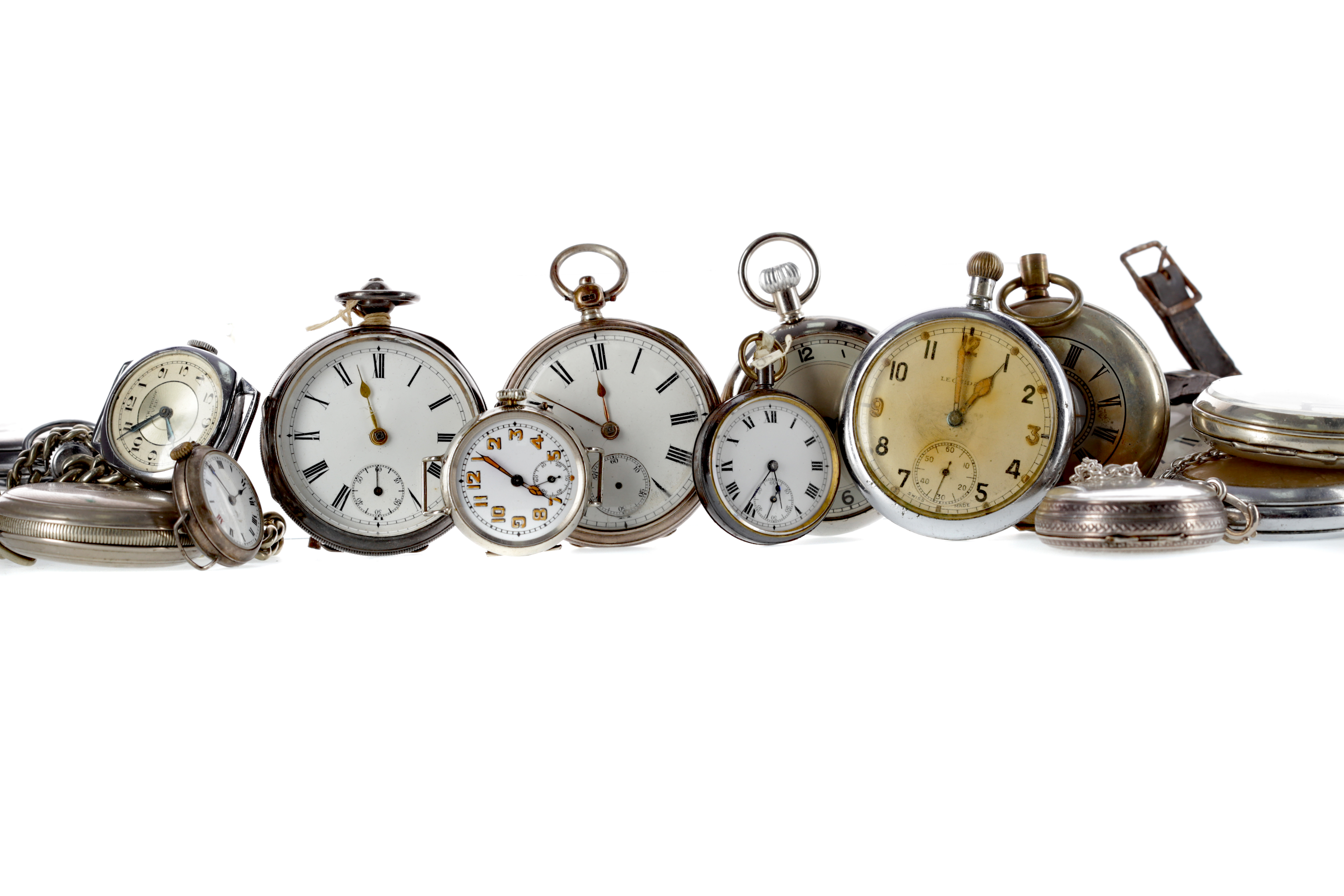 A COLLECTION OF SILVER AND OTHER POCKET WATCHES