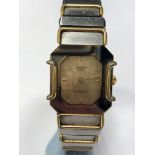 A LADY'S RADO FLORENCE BI COLOUR STAINLESS STEEL QUARTZ WRIST WATCH