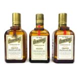 THREE HALF BOTTLES OF COINTREAU