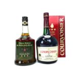 COURVOISIER THREE STAR AND PRINCE HUBERT DE POLIGNAC THREE STAR