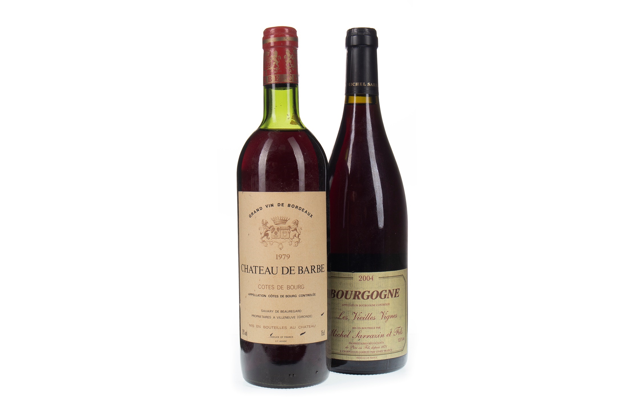 CHATEAU DE BARBE 1979 AND LES VIEILLES VIGNES 2004