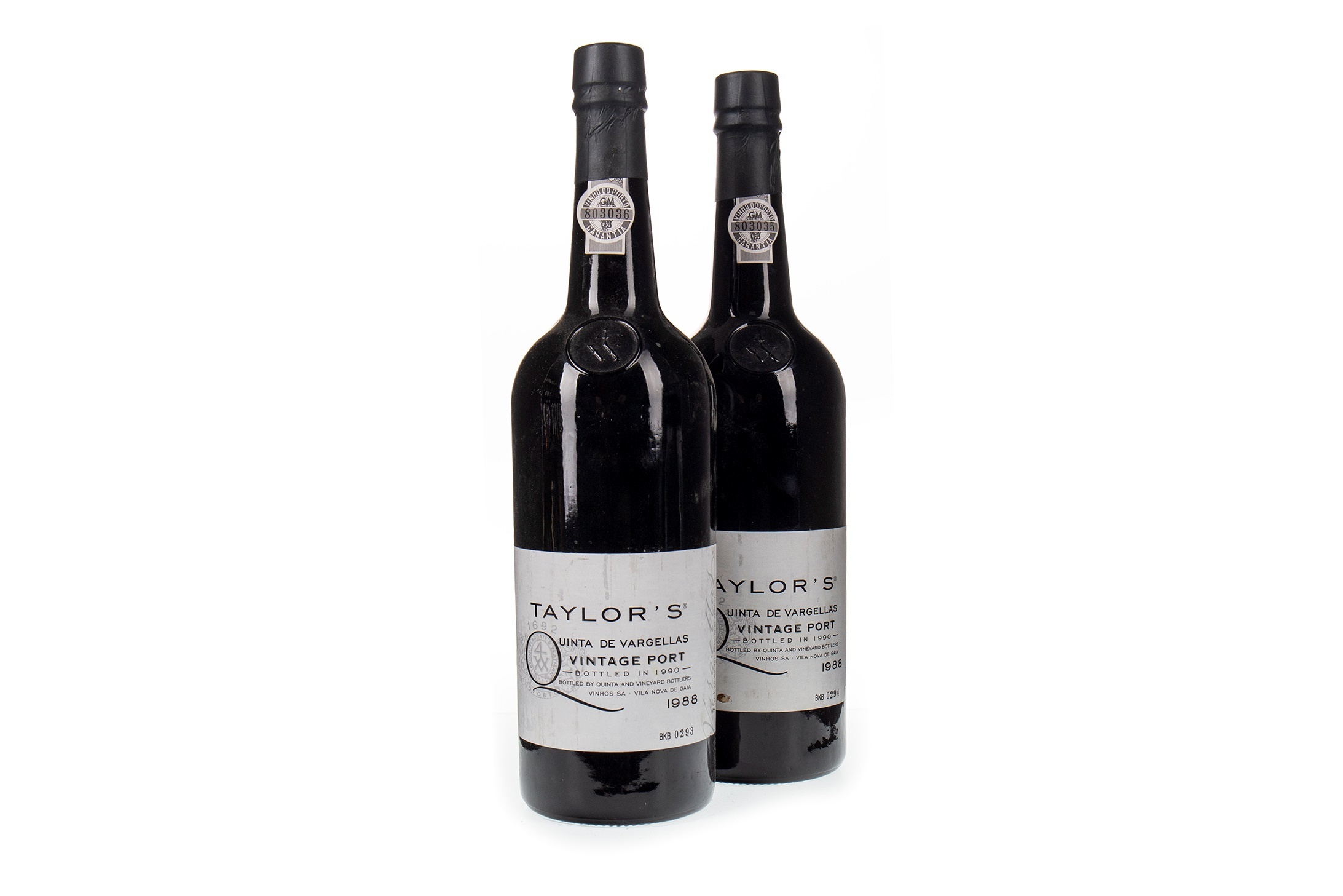 TWO BOTTLES OF TAYLOR'S 1988 QUINTA DE VARGELLAS