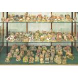 AN EXTENSIVE COLLECTION OF 163 LILLIPUT LANE MODEL BUILDINGS, INCLUDING THATCHED AND OTHER COTTAGES,