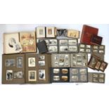 A COLLECTION OF VICTORIAN AND LATER PHOTOGRAPH ALBUMS, CONTAINING QUARTER PLATE ALBUMEM PRINTS,