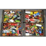 AN EXTENSIVE COLLECTION OF DIE CAST CORGI, MATCH BOX AND OTHER VEHICLES