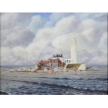 JOHN J. KERR, ST. MARY?S ISLAND, SIGNED, SIGNED AGAIN, DATED 1981 AND INSCRIBED, OIL ON CANVAS, 29 X