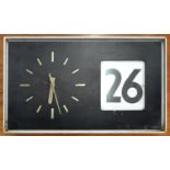 A 1970'S OFFICE WALL CLOCK, 57CM W