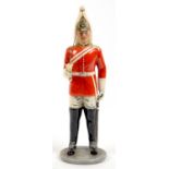 A ROYAL DOULTON BONE CHINA FIGURE OF THE LIFEGUARD, 25CM H, PRINTED MARK