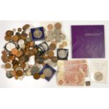 MISCELLANEOUS UNITED KINGDOM COINS AND BANKNOTES