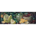 ARTHUR DUDLEY (A.K.A. GIOVANNI BARBARO), STILL LIFE OF FRUIT, A PAIR, SIGNED AND DATED 1900,