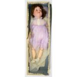 AN ARMAND MARSEILLE BISQUE HEADED CHARACTER DOLL, 60CM APPROX, HEAD IMPRESSED AM 390, EARLY 20TH