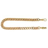 A 9CT GOLD ALBERT, LINKS INDIVIDUALLY MARKED, 22.5G