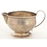 A SILVER MILK JUG, 7.5 CM H, UNMARKED, LATE 19TH C, 5OZS 2DWTS