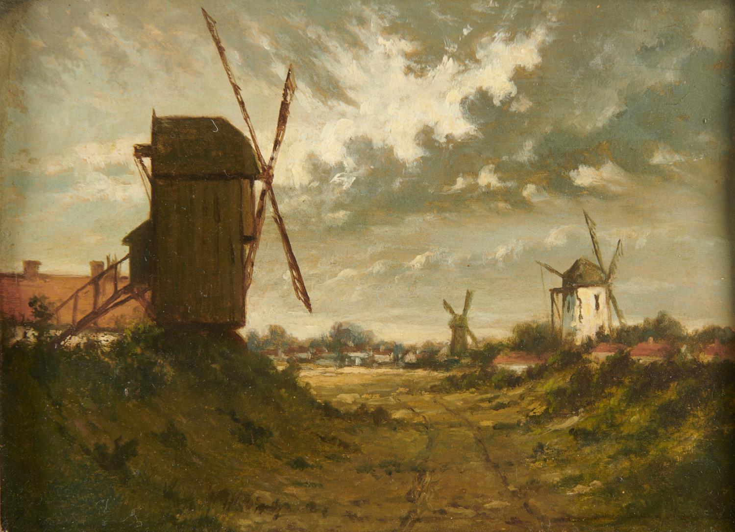 BELGIAN SCHOOL, EARLY 20TH CENTURY TOWN, RIVER AND COASTAL SCENES  thirteen, oil on panel, 16.5 x - Bild 3 aus 4