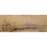CORNELIUS PEARSON (1809-1891) EVENING NEAR ULLSWATER; LAKE DISTRICT LANDSCAPE a pair, both signed