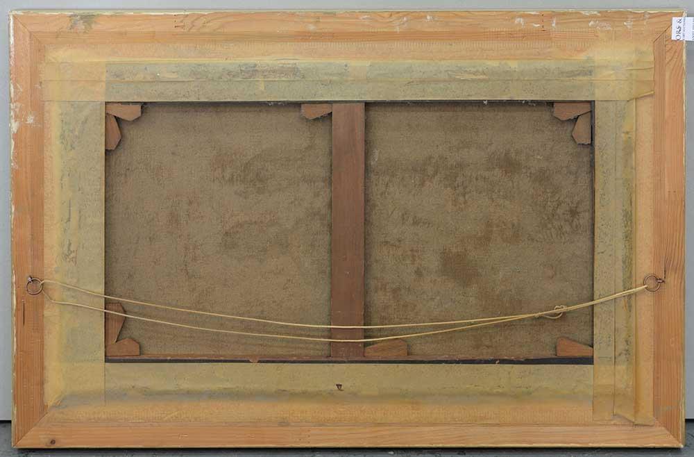 JOHN WIGGIN (1865-1941)  A SUNLIT RIVER signed, oil on canvas, 39.5 x 68.5cm Good condition, unlined - Bild 3 aus 3