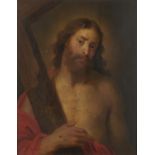 FLEMISH SCHOOL CHRIST CARRYING THE CROSS; THE PENITENT MAGDALENE a pair, oil on panel, 18 x 14.