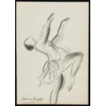 DAME LAURA KNIGHT, DBE, RA, RWS (1877-1970) THE PERFORMANCE signed, pencil, 29 x 20.5cm, unframed