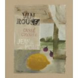 MARY FEDDEN, OBE, RA, RWA (1915-2012) VIN ROUGE  signed and dated 1985, watercolour, 20.5 x