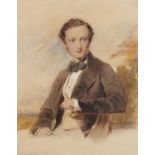 GEORGE RICHMOND, RA (1809-1896) PORTRAIT OF EDWARD HUGH LEYCESTER-PENRHYN (1827-1919); PORTRAIT OF