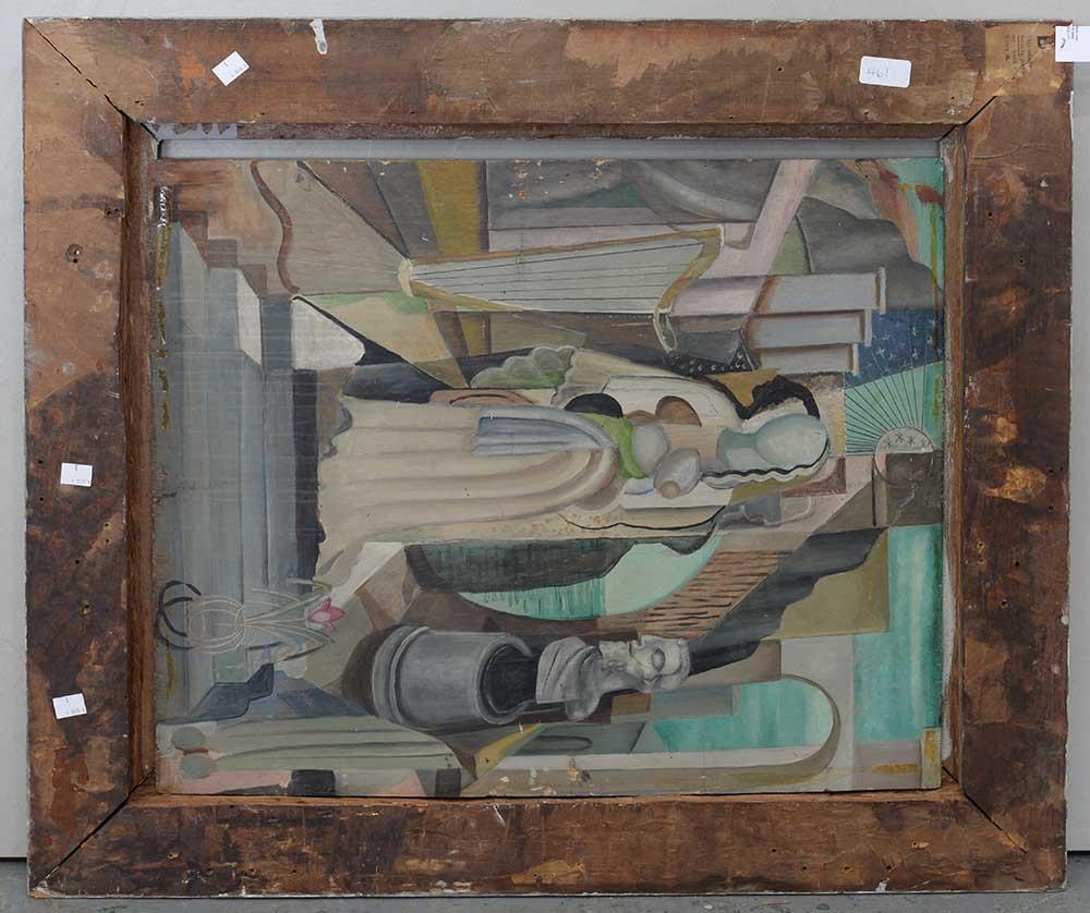 VALENTINE DOBREE (1894-1974) STILL LIFE (RECTO); SURREALIST COMPOSITION (VERSO) oil on board, 49 x - Bild 3 aus 4